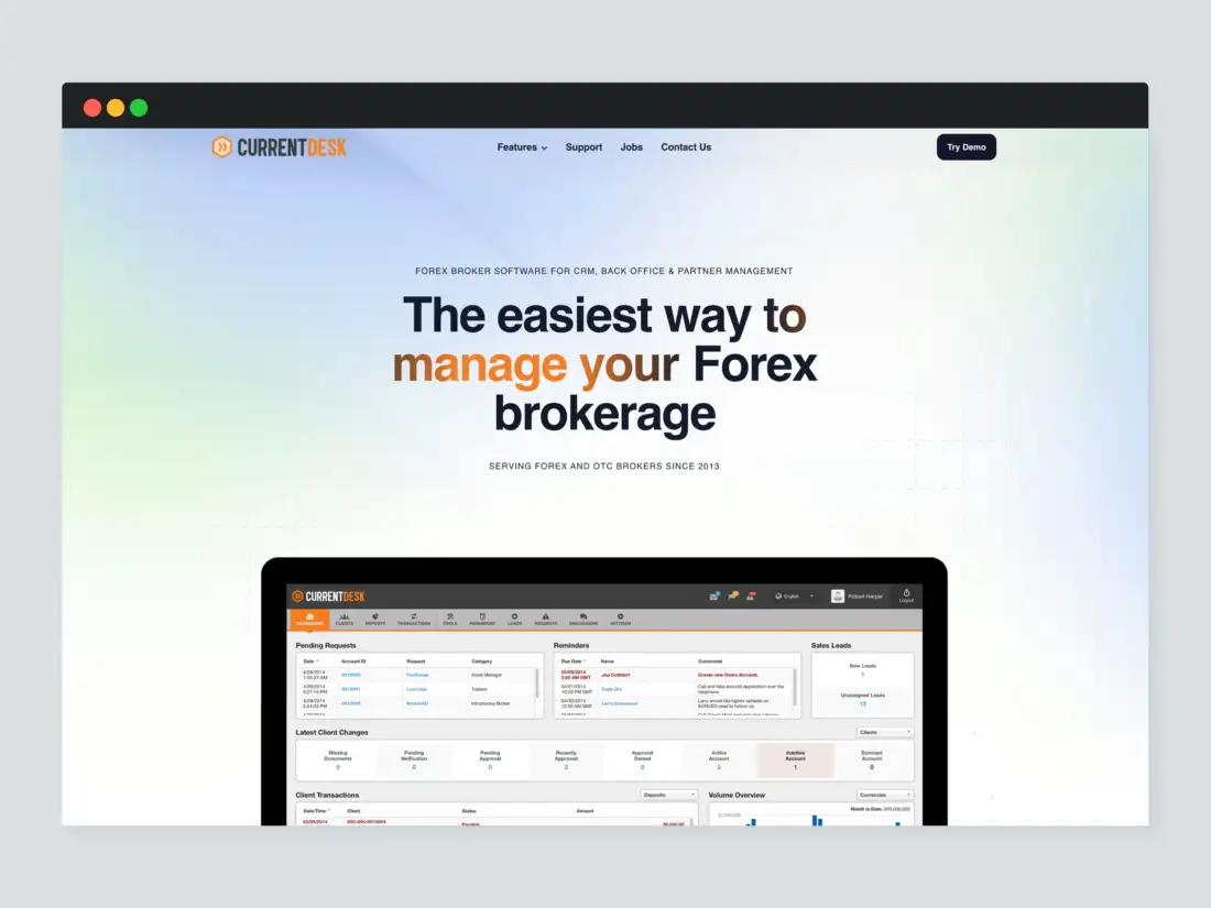 CurrentDesk website redesign — SEO-optimized layout by CM Marketing