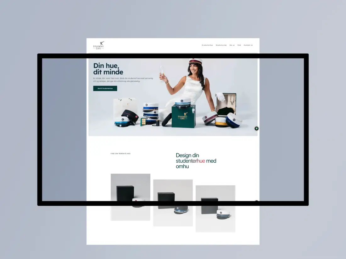 Digital agency CM Marketing NU - case study for StudentLife graduation caps Denmark
