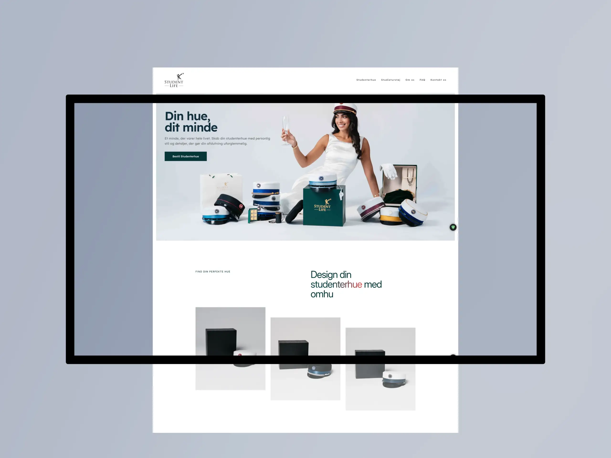 Digital agency CM Marketing NU - case study for StudentLife graduation caps Denmark